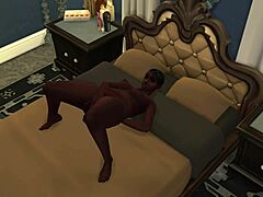 Demi, The Black Ebony Anime Girl, Masturbates In Hentai Cartoon