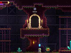 Scarlet Maiden gets futanari blowjob at gloryhole in caves