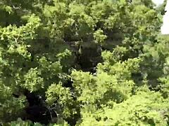 sasha rose and daniella margot in hot outdoor lesbian licking fingering...