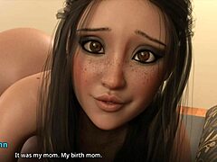 3D animated Rachel enjoys big cock