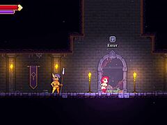 Scarlet Maiden gets futanari blowjob at gloryhole in caves