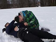 Gay snowboarders try anal sex