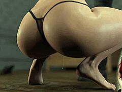 Shadows ep 1 latex bdsm with big boobs and rough blowjob