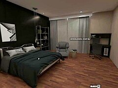 Naked Slut Masturbates Wet Pussy in 3D Japanese Game