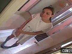 Rough pigtails teen gets pussy licked and fucked intensely