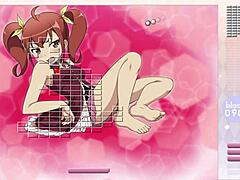 Kurusu Kanako has clothes ripped while stripping in Arkanoid gameplay hentai