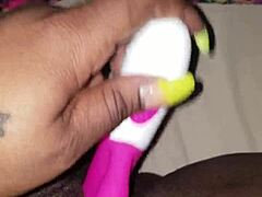 Vibrator mishaps in homemade vid