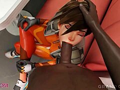 Detailed SFM animation of Tracer from Overwatch in part 1