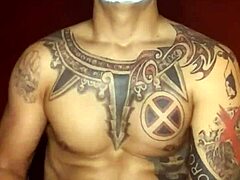 Mexican Joker Jacks Off Dick In Halloween Cosplay Costume Solo Gay Masturbation