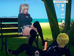 Fille IA gros seins massage hentai 3D fun