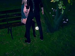 fun ai girl with big tits in 3d hentai massage