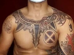 Mexican Joker Jacks Off Dick In Halloween Cosplay Costume Solo Gay Masturbation