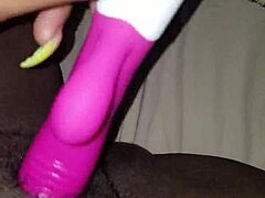 Up close wet pussy play toy kept dying, bbw amateur vibrator fun with hairy details.