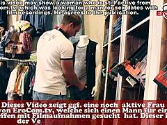 German short hair model milf fucks in shopping center