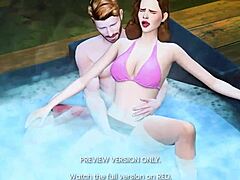 is peggy's affair naughty in this 3d hentai preview?