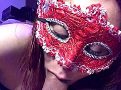 He Bought Slutty Outfit for Redhead Latina to Fuck, Suck, and Swallow Cum