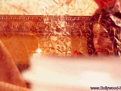 beautiful brunette dances and teases nude