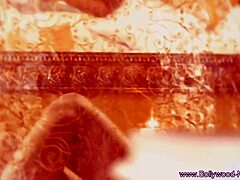 beautiful brunette dances and teases nude