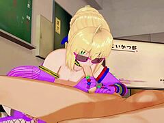 magic buttsex scene with saber in 3d