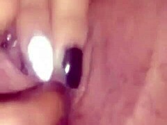 Hot wife masturbates with dildo and fingers