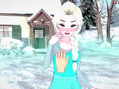 Elsa Gets Fucked the Night Before Xmas - Free POV Frozen!