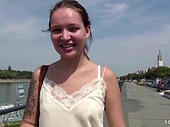 European teen Mia's anal pleasure