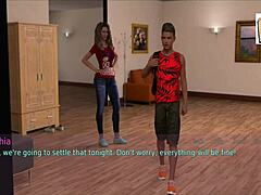 a wife and stepmother 56 play naughty games together!