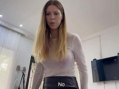 Stepmother forces masturbation and cumming