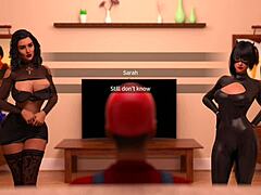 Fine ass catwomen dance in anime hentai Halloween special episode 3.