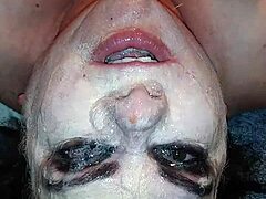 ms tl throat with messy dildo toys