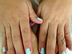 Sara Blonde's explosive first porn masturbation!