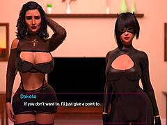 3D game with curvy catwomen dancing