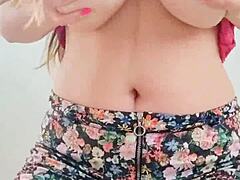 Teen Model Poses Big Natural Boobs with Moans - Depravedminx