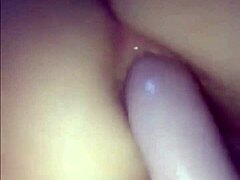 amateur teen 18+ experiments with double dildo for ass masturbation and penetration fun