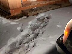 Lonely Wife Enjoys Bath In Hottub.