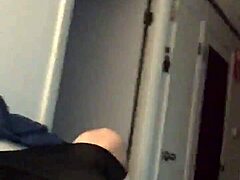 Solo guy shows off his throbbing cock in homemade amateur video.