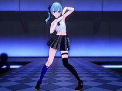 mmd r-18 suisei striptease by kiido