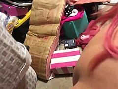 Bbw With Huge Tits Gives Blowjob In Garage