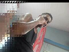 Two young guys at the gym eye this fat girl, then go home to fuck her shaved pussy hard 😏