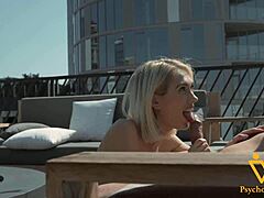 Could Petite Blonde Housewife Resist Huge Cock Sky Pierce?