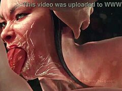 Kitana Gives Bulging Senpai A Blowjob