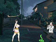 Shameless milf shows big tits and ass