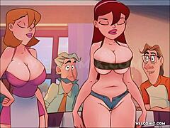 Cartoon hentai features naughty anime sex moments in comic style.