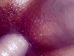 Subtly pegging the naughty husband with a strapon