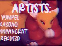 大奶子毛茸茸疯狂大鸡巴，在卡通Hentai动作里