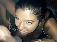 Watch This Sexy Blowjob In The Tunnel!