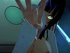 My goth girlfriend fucks me in cowgirl position at night