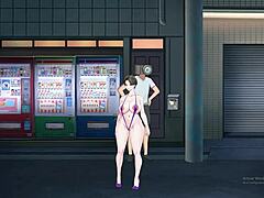 Shameless milf shows big tits and ass