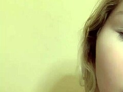 Little White Girl Shows Off And Falls On The Net