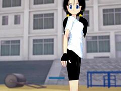 Videl Excitedly Thanks You for Flying Lessons in Dragon Ball Z!